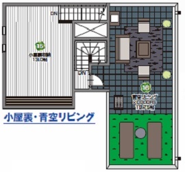 小屋裏屋上