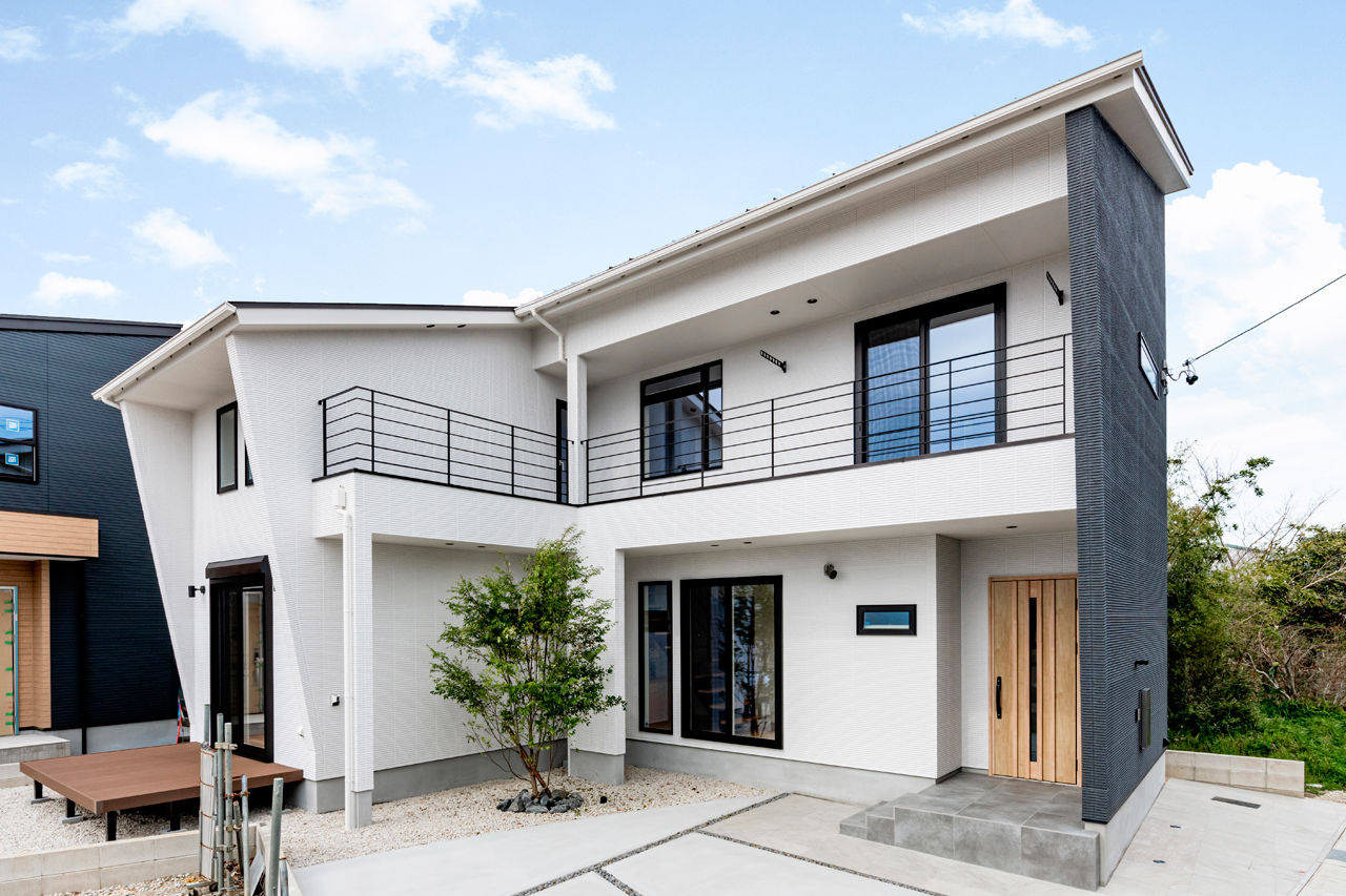 【刈谷市|変形地|コンパクトな2階建て】L字型土地を活かした開放感あふれる家